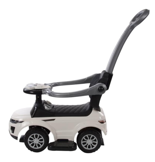 zdjęcie Jeździk dla dziecka z rączką i obejmą Sport car biały Sunbaby