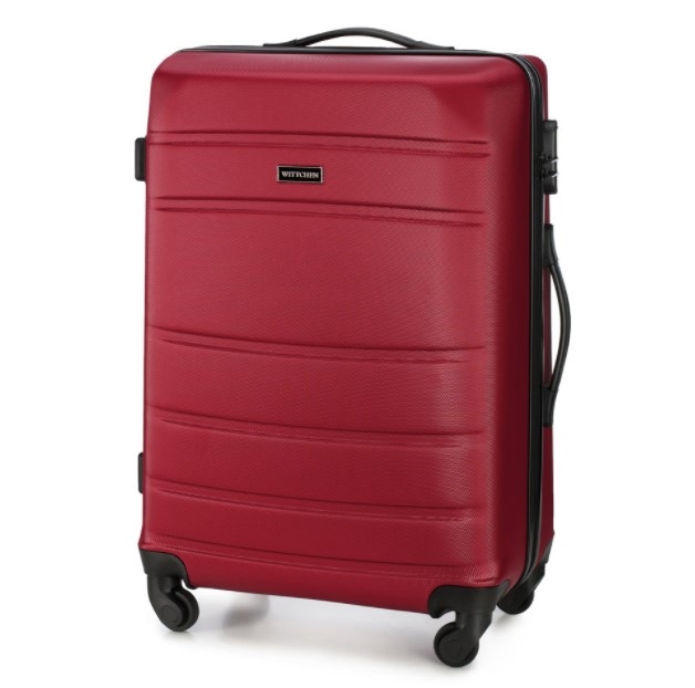 zdjęcie
                     Średnia walizka z ABS-u żłobiona czerwona 56-3A-652-35 wittchen