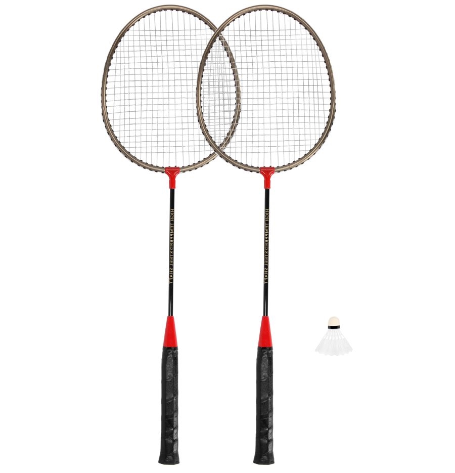 zdjęcie Zestaw do badmintona: 2 rakietki + lotka + pokrowiec BADMNSET1 SPOKEY