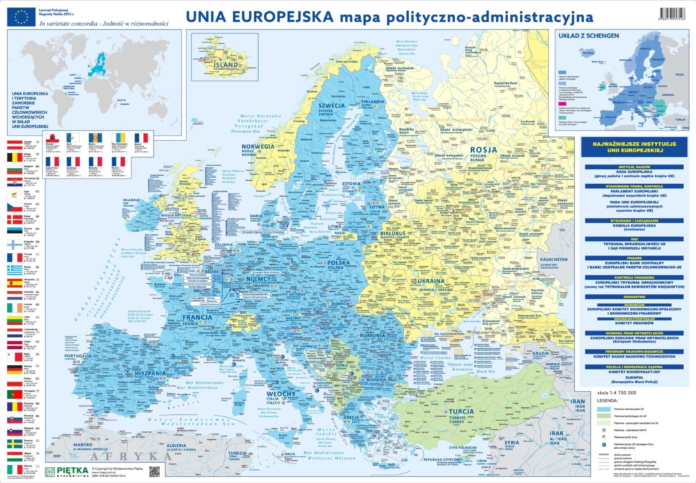 zdjęcie
                     Mapa polityczno-administracyjna Unia Europejska 